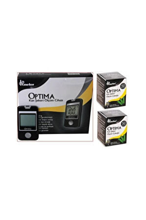 OPTİMA KAN SEKERİ ÖLÇÜM CİHAZI + 2 KUTU STRİP 100 ADET