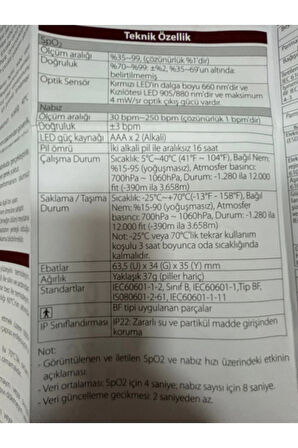 ACT OKSİMETRE