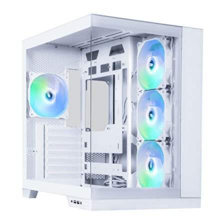 Bitfenix MH100 750W 80+ Bronze PSU 4x120mm ARGB Fan ATX Temperli Cam Beyaz Gaming (Oyuncu) Kasa