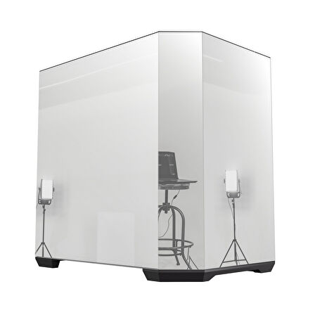 Bitfenix Mirror T10 Black 850W 80+ Bronze PSU 4x120mm ARGB Fan ATX Aynalı Temperli Cam Siyah Gaming (Oyuncu) Kasa