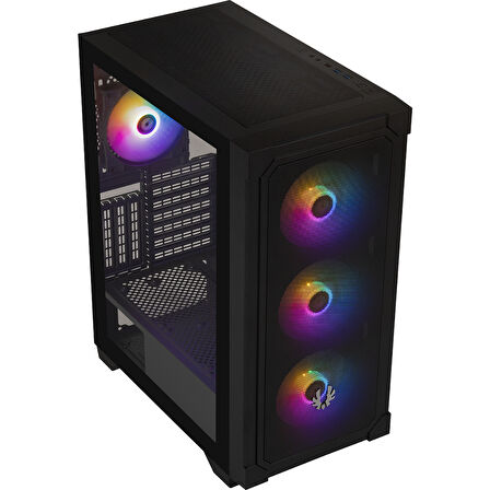 BitFenix Graph 750W 80+ Bronze Tempered Glass FRGB USB 3.0 Mesh ATX Mid Tower Siyah Kasa