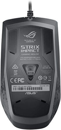 Asus P303 ROG Strix Impact Siyah Usb Optik Gaming Mouse