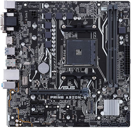 ASUS Prime A320M-E AMD A320 Am4 DDR4 3200 Hdmı Dvı Vga M2 Anakart