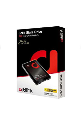 ADDLINK 256GB 510-400 MB/s 2.5” SATA III 6Gb/s SSD AD256GBS20S3S