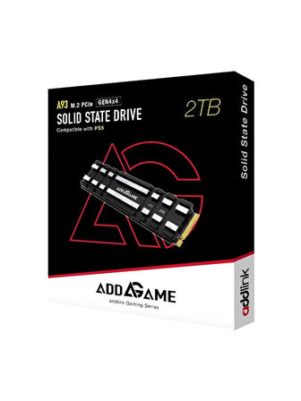 Addlink A93 2tb 7400/6500 Mb/s M.2 2280 Pcıe Gen4 Nvme 1.4 Ps5 SSD AD2TBA93M2P