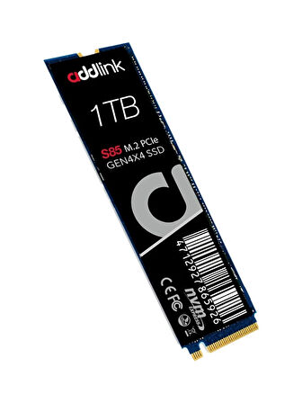 Addlink S85 1tb 6000/5400 Mb/s M.2 2280 Pcıe 4.0 Nvme 1.4 3D Nand Flash SSD AD1TBS85M2P