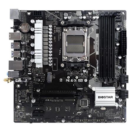 Biostar B650MP-E PRO DDR5 6000MHz AM5 S+V+GL Micro ATX Anakart