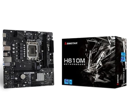 Biostar H610MT-E D5 Intel 1700p DDR5 5600 HDMI DP M2 mATX
