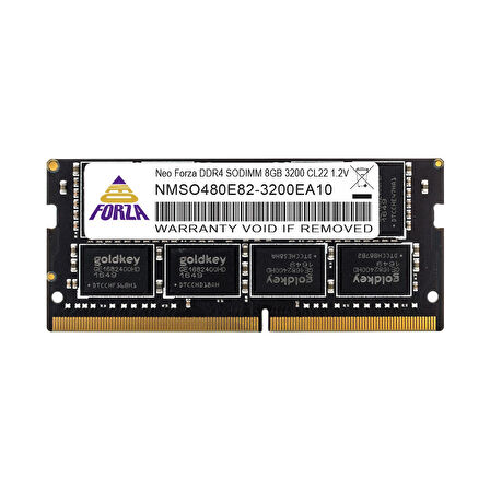 8GB DDR4 3200Mhz SODIMM CL22 1.2V NMSO480E82-3200EA10 NEOFORZA