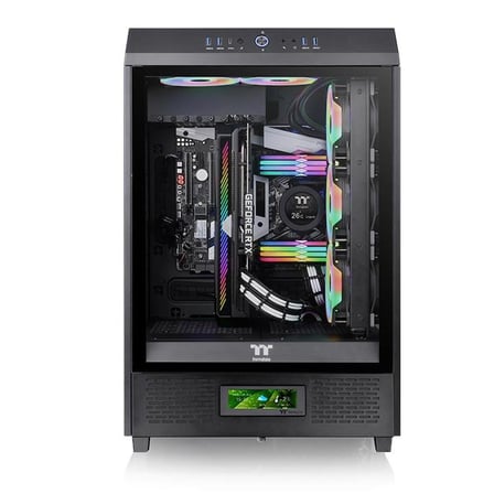 Thermaltake Tower 500 AC-062-OO1NAN-A1 kasa için RGB 3,9 LCD Panel Kiti Siyah