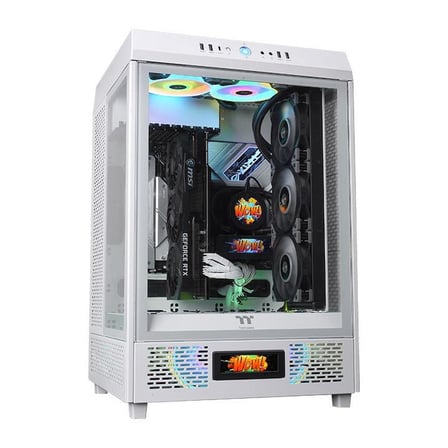 Thermaltake Tower 500 AC-062-OO6NAN-A1 kasa için RGB 3,9 LCD Panel Kiti Beyaz