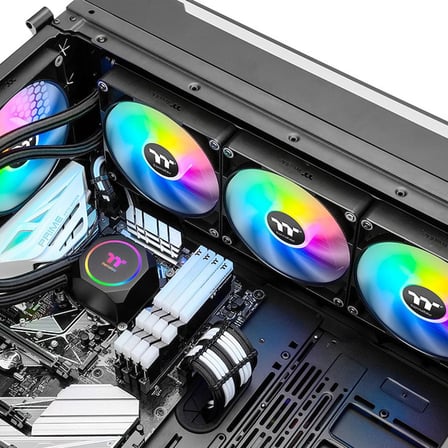 THERMALTAKE  th420 argb led fanlı 420mm  intel lga1700/am5 serisi uyumlu sıvı soğutma sistemi