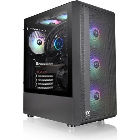 Thermaltake CA-3X2-55M1WE 550 W 6 Fanlı Siyah ATX Oyuncu Bilgisayar Kasası