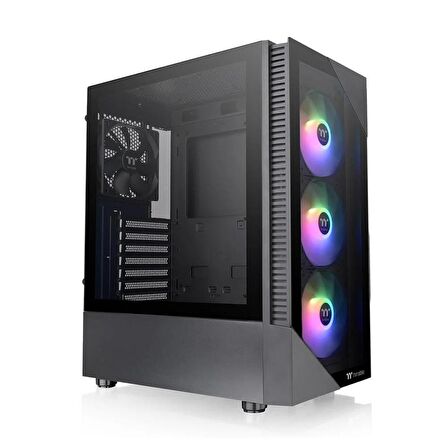 Thermaltake CA-3X3-65M1WE-00 650 W 3 Fanlı Siyah ATX Oyuncu Bilgisayar Kasası