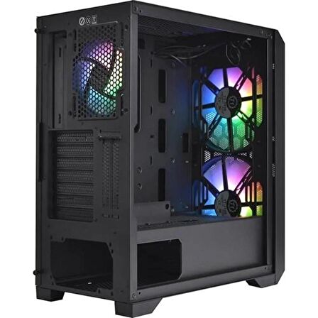 THERMALTAKE  versa t27 tg 750w 80+ argb 3x120mm fan mesh ön panel, pencereli oyuncu kasası