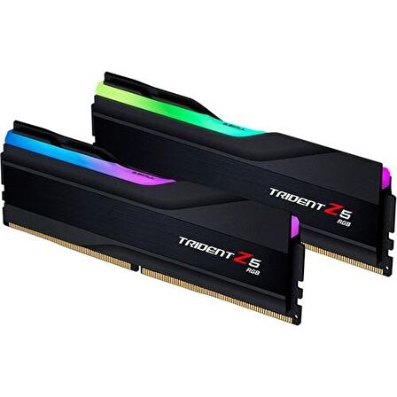 GSKILL TRİDENT Z5 RGB SİYAH DDR5-6000MHZ CL36 32GB (2X16GB) DUAL (36-36-36-76) 1.3V F5-6000U3636E16GX2-TZ5RK