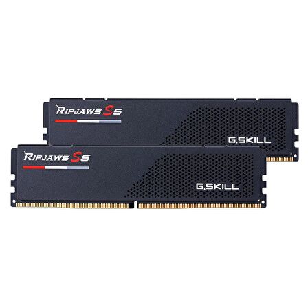 GSKILL Ripjaws S5 Siyah DDR5-5600Mhz CL28 64GB (2X32GB) DUAL (28-34-34-89) 1.35V Ram F5-5600J2834F32GX2-RS5K