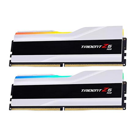 GSKILL Trident Z5 RGB Beyaz DDR5-6000Mhz CL30 64GB (2x32GB) DUAL (30-40-40-96)