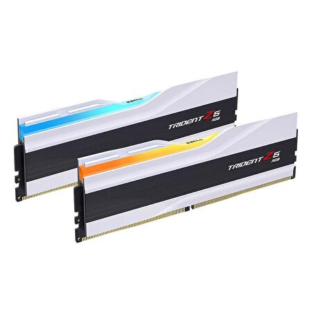 GSKILL Trident Z5 RGB Beyaz DDR5-6000Mhz CL30 64GB (2x32GB) DUAL (30-40-40-96)