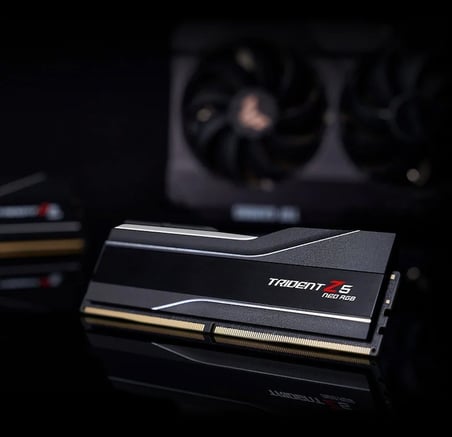 GSKILL 96GB (2x48GB) TZ5 Neo Siyah RGB DDR5 6000MHz CL26 1.45V AMD EXPO Dual Ram