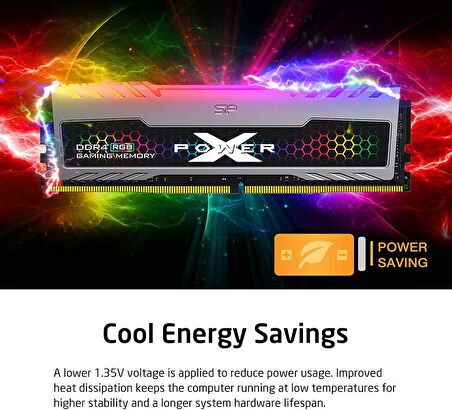 Silicon Power xpower turbine SP016GXLZU320BDB 16 GB (8Gbx2) DDR4 3200 Mhz CL16 Ram