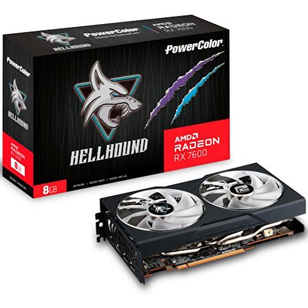 PowerColor AMD Radeon Hellhound RX7600 OC 8GB 128Bit GDDR6