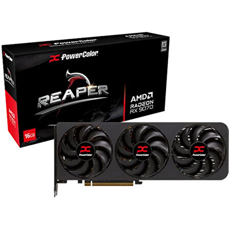 POWERCOLOR REAPER RADEON RX9070 16G-A GDDR6 256Bit Gaming Ekran Kartı
