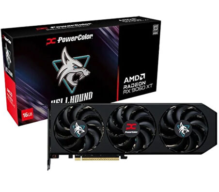POWERCOLOR HELLHOUND RADEON  RX9060XT 16G-L/OC 16GB GDDR6 128Bit Gaming (Oyuncu) Ekran Kartı