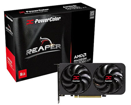 POWERCOLOR REAPER RADEON RX9060XT 8G-A 8GB GDDR6 128Bit Gaming (Oyuncu) Ekran Kartı
