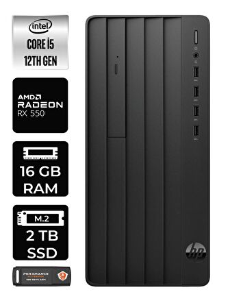 HP PRO TOWER 290 G9 i5 12500 16GB RAM 2TB SSD RX550/4GB FDOS 6D3A5EA MASAÜSTÜ PC & PER4 BELLEK