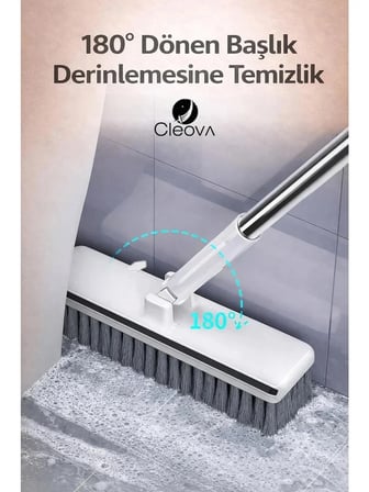Cleova Çok Amaçlı Yer Temizleme Fırçası