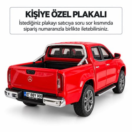 Mercedes X-Class Metal Model Araba 1:24 Ölçek
