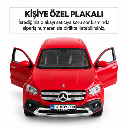 Mercedes X-Class Metal Model Araba 1:24 Ölçek
