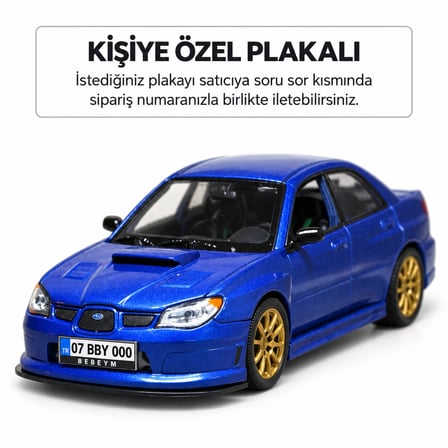 1:24 DİE CAST SUBARU WELLY METAL ARABA