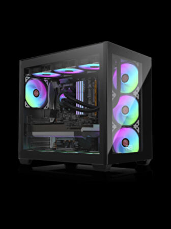 Raijintek PAEAN C7 Tempered Glass 4 Adet ARGB Fanlı, USB Type-C ATX Bilgisayar Kasası