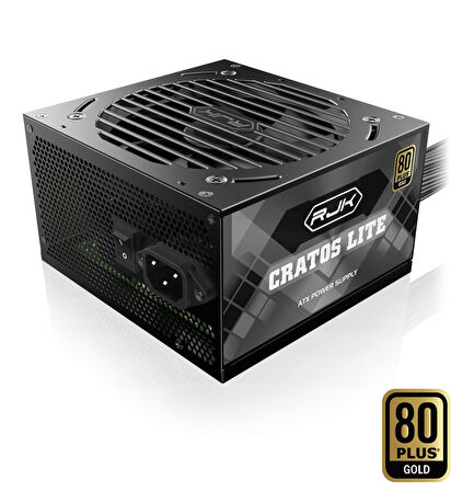 Raijintek Cratos Lite 1000W 80+ GOLD ATX 3.1 PCIe 5.1 Siyah Güç Kaynağı (0R30B00036)