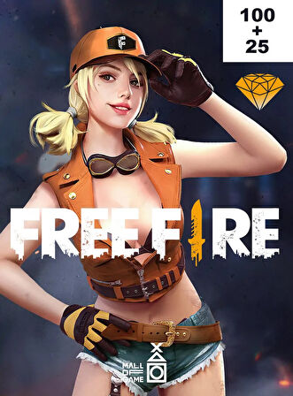 Free Fire 100+25 Elmas (EU + TR)