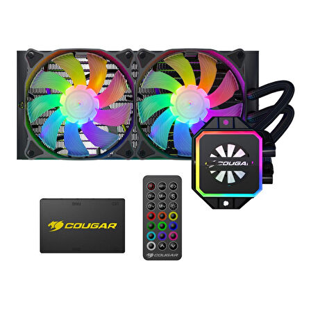 Cougar Helor 240 RL-HLR240-V1 RGB 2 x Fan Sıvı CPU Soğutucusu 