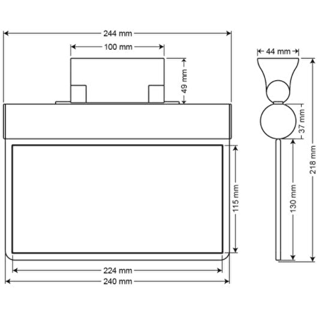 Arsel Sfs Sıva Altı SFS24-3-L-SA Acil Çıkış Yönlendirme Armatürü Sürekli ve Kesintide 180 Dak. Yanan 11xF LED 