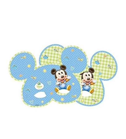 DİSNEY BABY MICKEY MASKE YEŞİL 6 ADET