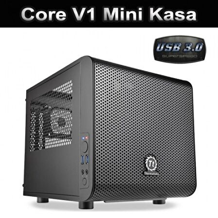 THERMALTAKE CA-1B8-00S1WN-00 Core V1 Mini ITX Pencereli Mini Kasa