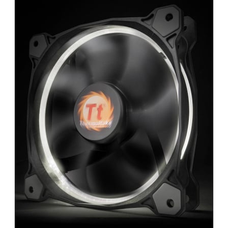 THERMALTAKE CL-F038-PL12WT-A Riing 12cm Yüksek Statik Basınçlı Beyaz Halka Ledli Kasa&Radyatör Fanı