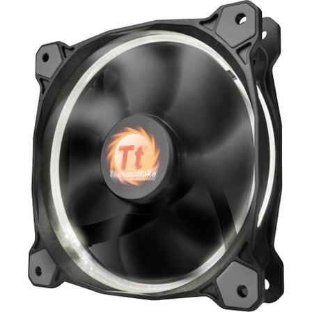 THERMALTAKE CL-F038-PL12WT-A Riing 12cm Yüksek Statik Basınçlı Beyaz Halka Ledli Kasa&Radyatör Fanı