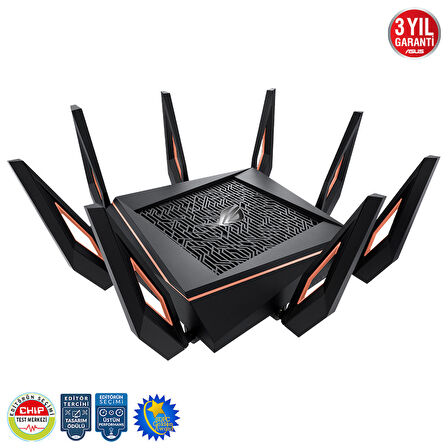 ASUS GT-AX11000 WIFI6 TRİBAND-GAMİNG-Aİ MESH-AİPROTECTİONPRO-TORRENT-BULUT-DLNA-4G-VPN-ROUTER-ACCESS POİNT