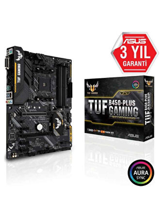 Asus Tuf B450-Plus Gaming AMD B450 AM4 DDR4 4400 Mhz ATX Anakart