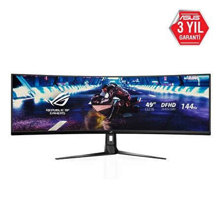 ASUS ROG STRIX XG49VQ 49 GAMING VA KAVISLI AURA RGB FREESYNC 2 HDR DFHD 3840X1080 1MS 144HZ DP HDMI USB MM VESA 3YIL ULTRA-WIDE HDR.