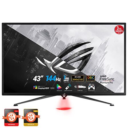 Asus ROGSTRIXXG43UQ 43 inç 1 ms HDMI Display 144 Hz LED 4K Oyun Bilgisayar Monitörü