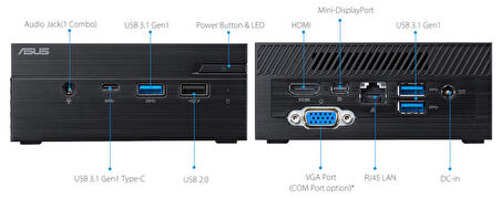 ASUS PN40-BC417ZV J4005-4G-64G-Win10PRO-(KM YOK)-3YIL-HDMI-mDP-VGA-WiFi-BT-VESA