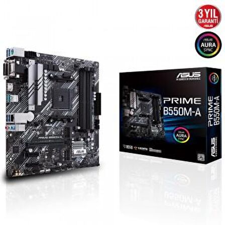 Asus B550M-A AMD B550 AM4 DDR4 4400 MHz Gaming Anakart