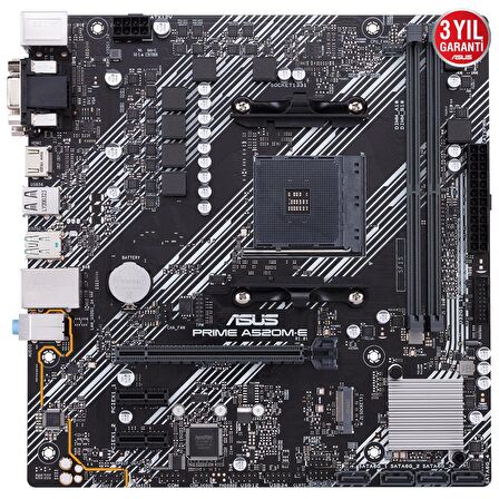 Asus Prime A520M-E AMD A520 AM4 DDR4 4600 MHz Masaüstü Anakart